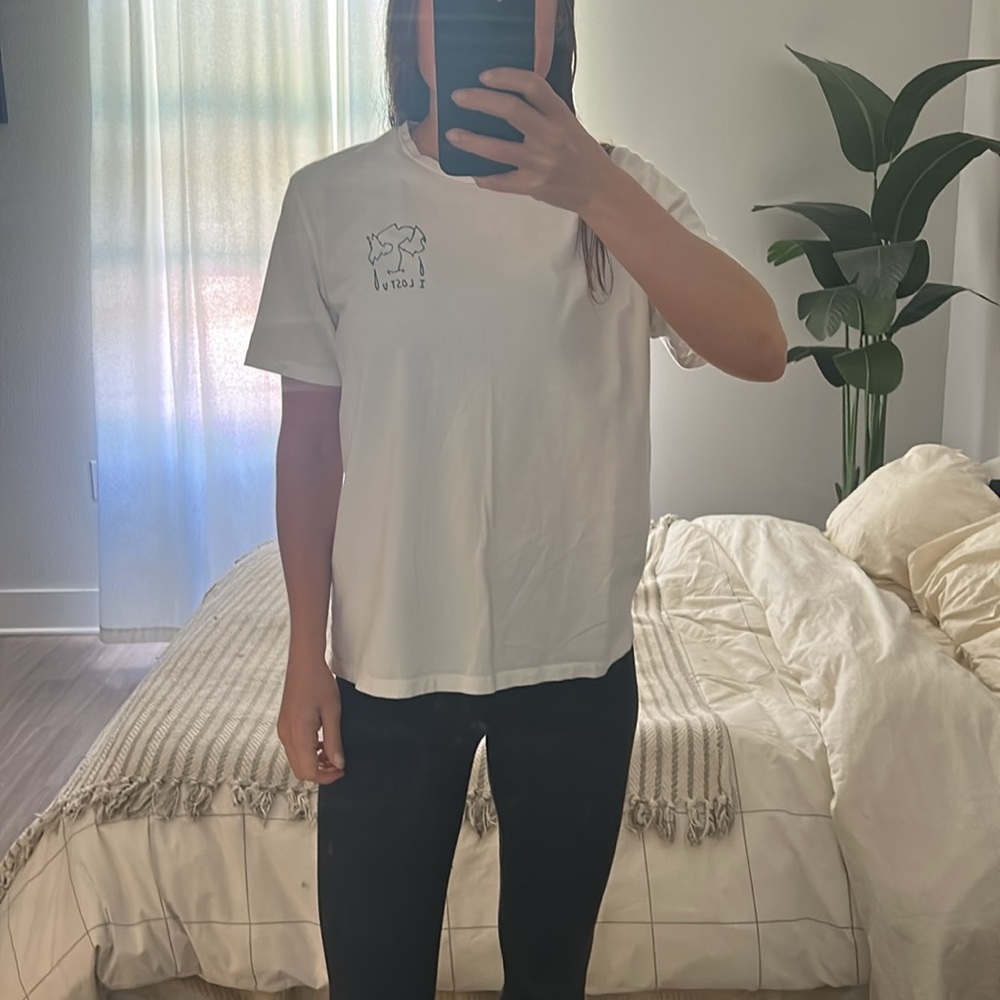 Blk denim tee shirt